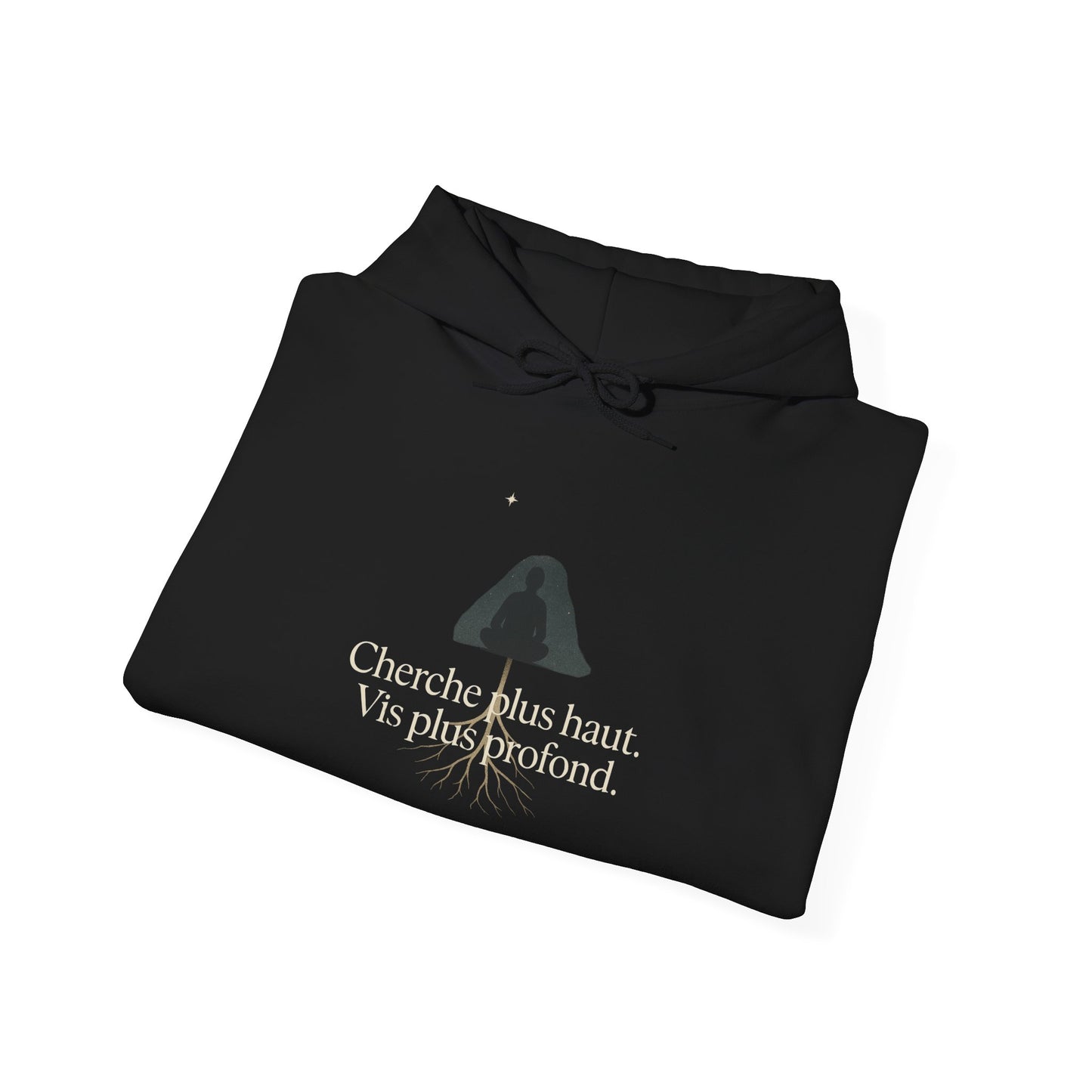 Cherche plus haut. Vis plus profond. Hoodie — UNIK.