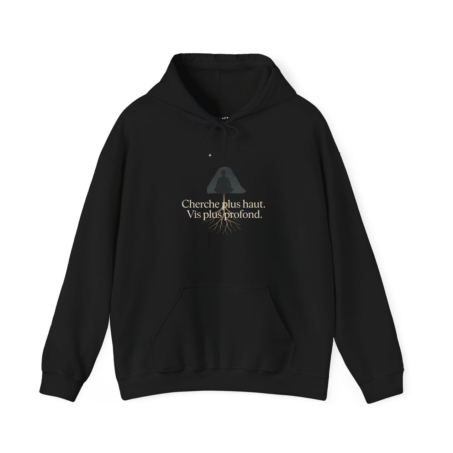 Cherche plus haut. Vis plus profond. Hoodie — UNIK.