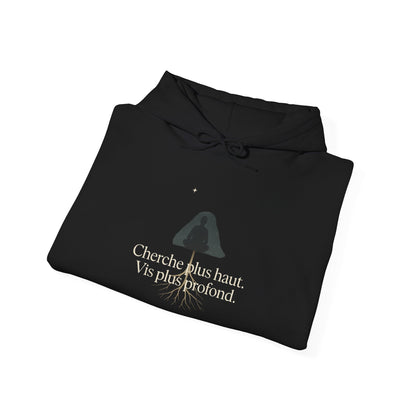 Cherche plus haut. Vis plus profond. Hoodie — UNIK.