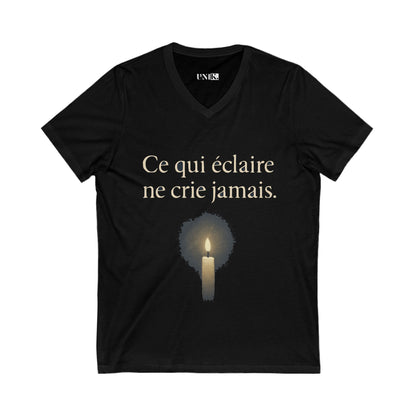 Ce qui Eclaire Ne Crie Jamais Tee — UNIK.