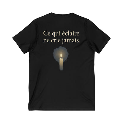 Ce qui Eclaire Ne Crie Jamais Tee — UNIK.