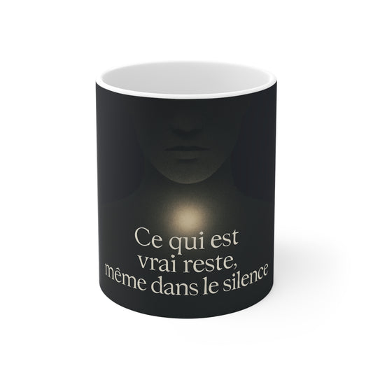 Ce qui est vrai reste, même dans le silence Mug — UNIK.