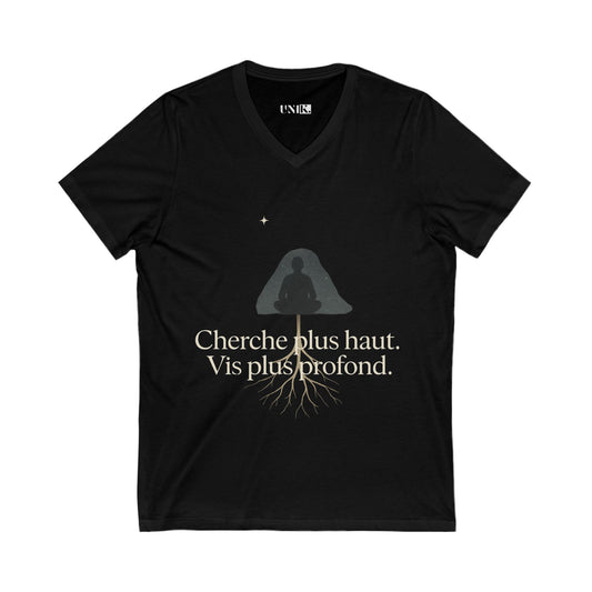 Cherche plus haut. Vis plus profond. Tee — UNIK.